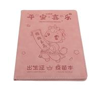 Beavorty Porta de Nacimiento Rosa para Ñiño 2026 Año del Caballo, Funda Organizadora de Documentos Familiares, Protector de Tarjeta Médica y Estuche para Almacenamiento Seguro en Casa