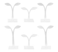 Beavorty Porta Pendientes de Acrílico Soporte Oreja Expositor en Forma de Hoja Diseño Duradero y Práctico Organizador para Joyas Adecuado para Exhibición Hogar