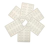 Beavorty Práctica de Goma para Maquillaje 6 Piezas Textura Realista Duradera para Principiantes Entrenamiento de Técnicas Labios Cejas y Ojos Uso Profesional