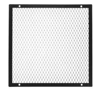 Beavorty Protector de Pantalla para Estufa de Leña Cuadrado de Hierro | Malla Superior Antichispas 7, 86x7, 86, Rejilla de Seguridad con Orificio para Tornillo, Negro