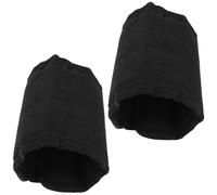 Beavorty Protectores para Patas de Caballo 2 Piezas, Botines Antimoscas Negros de Tejido Transpirable y Resistente, Vendas Anatómicas para Cuidado y Protección contra Impactos en