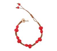 Beavorty Pulsera De Calabaza De Cerámica Pulsera Fortuna Para Atraer La Buena Suerte Obsequio Para Cumpleaños Hombres y Mujeresadultos