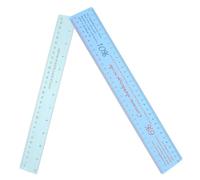 Beavorty Regla de Arcilla de Contracción Multifuncional 2 Piezas, Herramienta Flexible de Medición para Cerámica y Escultura, Regla Plástica para Modelado Profesional en Artesanía Cerámica