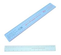 Beavorty Regla de Cerámica Plástica Flexible 2 Piezas, Herramienta de Medición de Escala de Contracción para Modelado y Escultura de Arcilla, Suministros para Trabajos de Cerámica