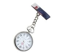 Beavorty Reloj De Bolsillo Digital para Enfermera Metálico Clip Práctico para Mujer Sala De Emergencia Reloj De Enfermera Función De Cronómetro