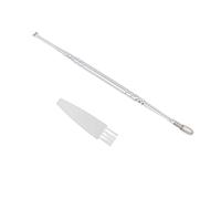 Beavorty Removedor de Cerumen de Acero Inoxidable Compacto Resistencia Corrosión para Limpieza Diaria y Uso en Viajes, Limpiador de Oídos Reutilizable y Seguro