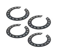 Beavorty Rosetas Decorativas para Guitarra Acústica Clásica, 4 Piezas de Pvc para Orificio de Sonido de 94 Mm, Calcomanías de Incrustación para Accesorios de Guitarras Folk y Clásicas