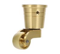 Beavorty Rueda Giratoria de Latón Macizo 360° para Muebles, Rueda Pequeña de Alta Resistencia Soporte Silencioso para Patas de Mesa y Sofá, Accesorio Duradero para Oficina y Hogar