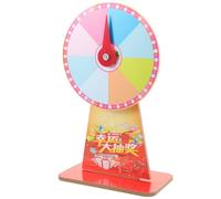 Beavorty Ruleta Suerte para Juegos de Fiesta 20 Cm Diámetro Soporte y Puntero de PVC Portátil para Rifas, Sorteos y Eventos de Carnaval, Accesorios para Juegos y Estilo Varios Estilos