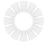 Beavorty Set de 24 Cáliz de Vidrio Transparente para Servicio Religioso Capacidad de 15ml, Diseño Elegante y Cristalino, Fácil Limpieza para Fiestas de Cata de Vinos