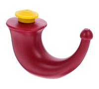Beavorty Sinus Neti Pot - Botella de lavado nasal para enjuague nasal, para yoga, neti, enjuague nasal, irrigación sinusal, limpiador de cuernos rojos, botella de enjuague nasal