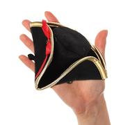 Beavorty Sombrero de Cachorro Estilo Pirata Ligero y Portátil, Gorro Delicado para Perros Pequeños y Gatos, Accesorio Cómodo para Disfraz y Sesión Fotográfica de Mascotas
