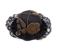 Beavorty Sombrero De Copa Retro Estilo Steampunk Horquillas Cabello Accesorio De Plástico Para Fiestas Para Looks Vintage