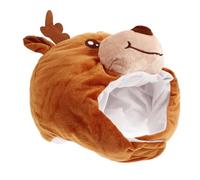 Beavorty Sombrero de Navidad de Elmo de Peluche para Fiesta Accesorio de Cosplay Divertido y Gorro de para Fotos y Celebraciones para Adultos y Adolescentes