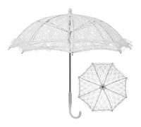 Beavorty Sombrilla De Encaje para Novias Accesorio para Fotografía Decoración De Cómodo Vintage