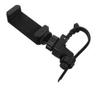 Beavorty Soporte de Lira Metálico para Trompeta y Trombón, Clip Negro Ajustable para Teléfono, Adecuado para Músicos de Viento en Práctica y Conciertos