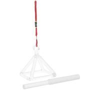 Beavorty Soporte de Pirámide de Cuarzo para Sonido Cantada, Pirámide Decorativa Que Refleja la Luz, Meditación, 1 Juego