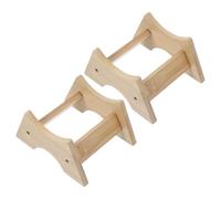 Beavorty Soporte para Barriles de Bebidas de Madera 2 Piezas, Base Elevadora Antideslizante para Dispensadores y Jarras de Agua, Compatible Cubos de 1 Galón, Adecuado para Hogar y Cocina