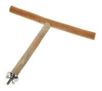 Beavorty Soporte para Loro T de Resistente Juguete Doméstico para Ninfas Accesorio Duradero para Jaula de Aves para Picoteo y Actividad Física Diseño Seguro y Natural Varios Estilos