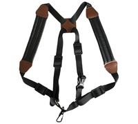 Beavorty Soporte para Saxofón Correa de Cuero Ajustable y Arnés Acolchado, Cinturón para Músicos en Presentaciones y Clases