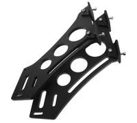 Beavorty Soportes de Montaje en Aleación de Aluminio de 10 Pulgadas para Alerón Trasero Negro, Diseño Múltiples Aberturas y Opciones Versátiles para Minimizar el Movimiento