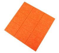 Beavorty Tablero de Fieltro Autoadhesivo Cuadrícula Color Miel Naranja 30x30 Cm para Aula y Hogar, Tablón de Notas y Anuncios, Material Fibra Química Resistente, Decoración Práctica