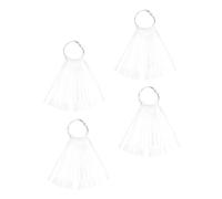 Beavorty Tableros de Práctica para Uñas y Tarjetas de Colores 150 Piezas Tamaño Estándar Transparentes para Manicura Profesionales Salón de Uñas Accesorio Práctico