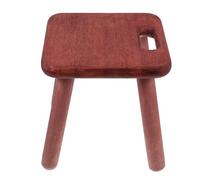 Beavorty Taburete Portátil de Madera de Caucho Pequeño Adultos, Silla de Paso Desmontable Color Nogal con Bordes Redondeados, Reposapiés Multiusos para Baño, Cocina y Dormitorio