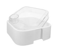 Beavorty Tanque de Plástico para Tortugas con Plataforma para Tomar el Sol y Tapa Transparente, Hábitat para Reptiles con Zona de Asoleamiento, Fácil Limpieza, Adecuado para Terrarios