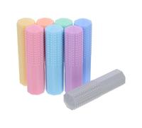 Beavorty Tapa de Lápiz de Silicona Suave para Estudiantes, 8 Piezas en Colores Macarrón, Accesorios Sensoriales Masticables, Herramienta de Estimulación Motora Oral y Concentración