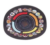 Beavorty Tapete de Goma para Adivinación Tarot Marsella, Mantel Individual Pequeño y Ligero, Alfombrilla para Altar Patrón Clásico, Accesorio Portátil para Juegos y Rituales de Adivinación