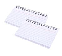 Beavorty Tarjetas de Estudio y de Notas Pequeño de Bolsillo, 2 Piezas Anillas, Ideales para Repaso y Organización Diaria para Profesores y Alumnos, Color