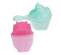 Beavorty Taza de Enjuague para Ducha Y Baño para Bebés 2 Piezas Taza de Champú con Dibujos Animados para Niños Y Niñas Mano de Obra Fina Mango Cómodo para Un Enjuague Seguro