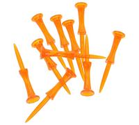Beavorty Tees de Golf Profesionales de Plástico 83 Mm Diseño en Rueda, 10 Piezas Color Naranja, para Posicionamiento Preciso y Uso en Campo de Golf