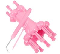 Beavorty Tejedora de Carrete de Plástico Ligera y Durable, Herramienta de Tejido DIY Doble Cabezal, para Proyectos de Manualidades y Tejido de Lana en Casa