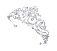 Beavorty tiara tocado para novia decoración de de de imitación chica tocados de novia coronas para novias de boda sombreros de Aleación de zinc Silver