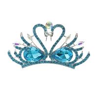 Beavorty Tiaras De Boda Con De Novia Y Dama De Honor Tocado De Aleación Con Forma De Cisne Tocado Único Para Mujer