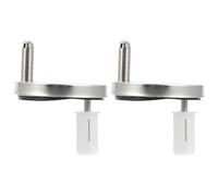 Beavorty Tornillos para Bisagras de Asiento de Inodoro, Fijaciones Aplicables de Hierro y Plástico, 2 Juegos para Reemplazo de Bisagras de Tapa Wc, Accesorios Resistentes para Reparación