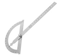 Beavorty Transportador de Ángulos 180° Regla de 150 Mm, Herramienta de Medición de Ángulos para Carpintería, Transportador Grande Ajustable para Proyectos de Bricolaje y Mejoras del Hogar