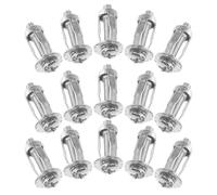 Beavorty Tuercas de Pétalo M4x20 para Pernos de Expansión Huecos, 20 Unidades, Anclajes Metálicos para Placas de Matrícula de Coche, Fijación Resistente para Concreto y Uso Automotriz