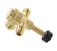 Beavorty Válvula Antirretorno de Doble Tubo de Aleación de Zinc 20x14x14 para Compresor de Aire, Accesorio de Seguridad y Conexión Rápida para Herramientas Neumáticas