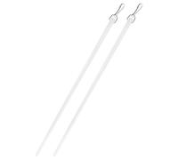 Beavorty Varillas Acrílicas de Repuesto 2 Piezas 43 CM para Persianas Verticales Mecanismo Ligero y Gancho para Cortinas en Ventanas