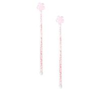 Beavorty Varillas de Vidrio para Mezclar Café y Cócteles, Agitadores de Vidrio Transparentes de 2 Piezas, Aptos para Bar, Restaurante y Uso Doméstico Reutilizable