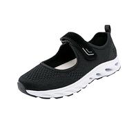 Beavorty Zapatos De Malla para Mujeres Zapatos Sin Cordones para Madres Elástica y Transpirable Negras