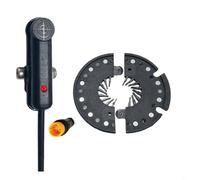 BEAZOOM 12 imanes Dual Hall PAS Sensor DH12L impermeable Pedal Assist para bicicleta eléctrica lado izquierdo 3Pin 80cm alambre negro (DH12R)