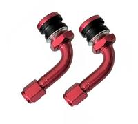 BEAZOOM 2 piezas sin cámara para válvula de neumático eléctrica para bicicleta para motocicleta, boquilla de aire totalmente de cobre con sello EPDM, PVR40 PVR70 de 44 mm (dorado)