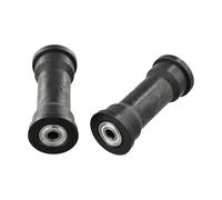 BEAZOOM 2 ruedas de rodamiento para máquina de remo, rodillo de polea de plástico de 91 mm con agujero de 8 mm, tubo rectangular de 80 mm, equipo de fitness