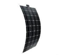 BEAZOOM 20W para panel solar monocristalino semiflexible, salida de 18V con doble puerto USB, PET encapsulado para caravana, barco y techo