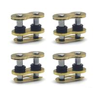 BEAZOOM 4 piezas de oro para motocicleta Master Link 428 520 525 530 O-para anillo sellado para eslabones de conexión de acero inoxidable para reparación de suciedad para bicicleta