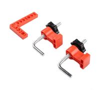 BEAZOOM Abrazadera de carpintería en ángulo recto cuadrados de posicionamiento de 90 grados, para carpintero de aluminio resistente para montaje de marco de caja, para acabado naranja